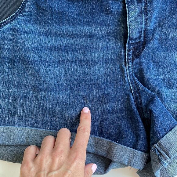 Isabel Maternity MIDI Short Denim Shorts‎ Size 14 - Picture 13 of 13